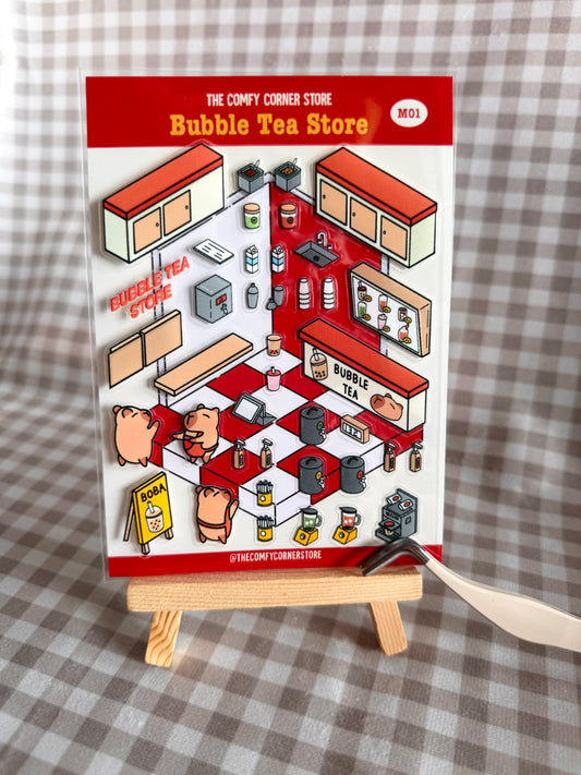 Bubbletea Scene Sticker Sheet