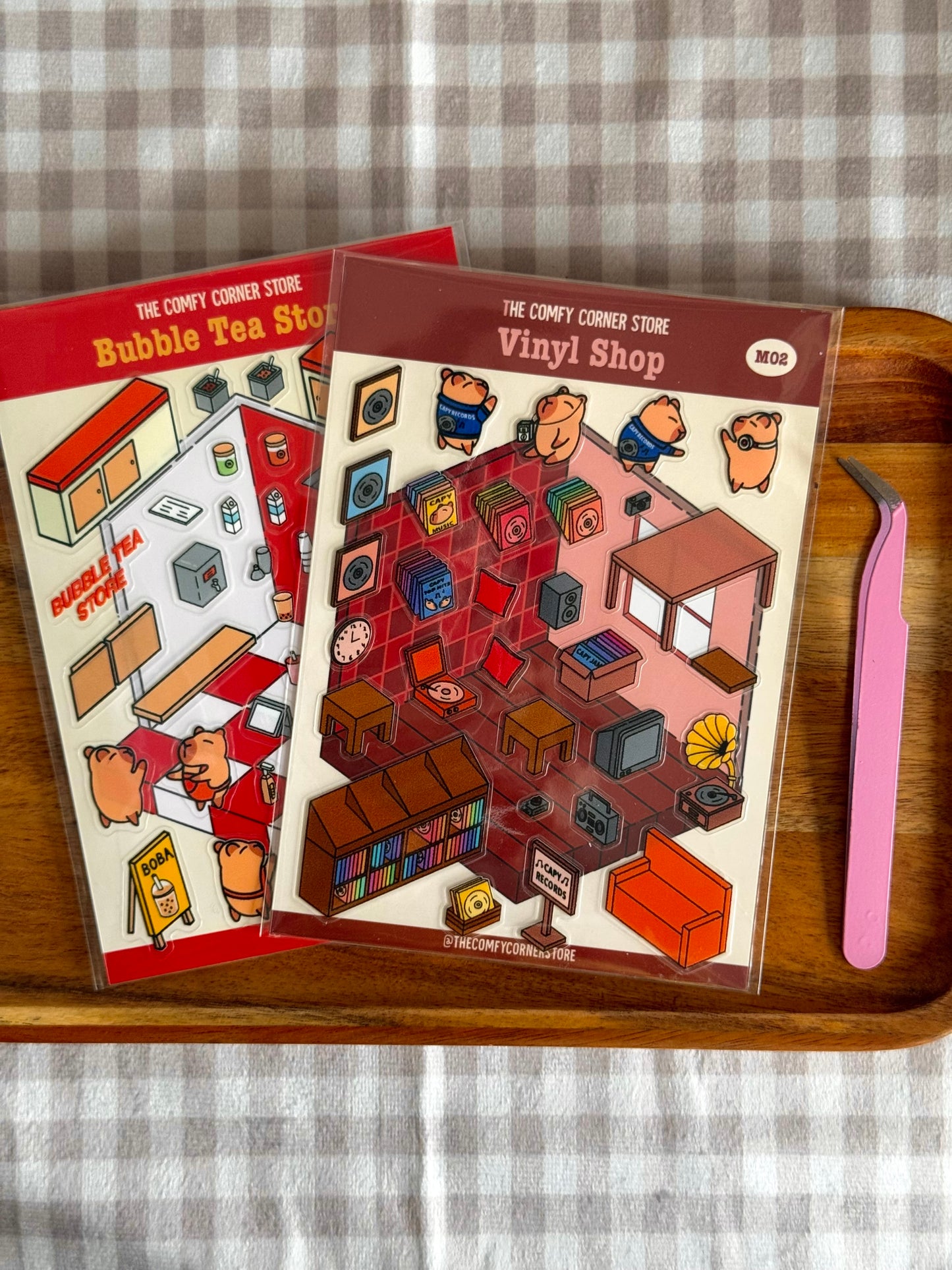 A6 DIY Miniature Scene Sticker Sheet Bundle